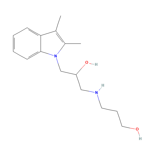 3-[3-(2,3-DIMETHYL-INDOL-1-YL)-2-HYDROXY-PROPYLAMINO]-PROPAN-1-OL (CAS: 326881-62-3) - Related Chemical Product