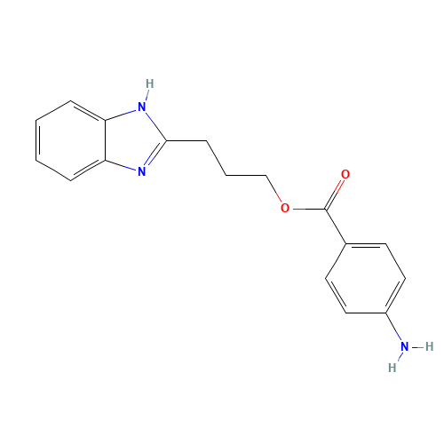 4-AMINO-BENZOIC ACID 3-(1 H-BENZOIMIDAZOL-2-YL)-PROPYL ESTER (CAS: 328117-25-5) - Related Chemical Product