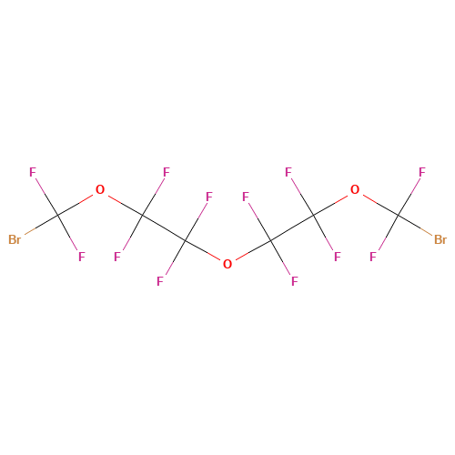 PERFLUORO-1,9-DIBROMO-2,5,6-TRIOXANONANE (CAS: 330562-49-7) - Chemical Structure and Molecular Formula 