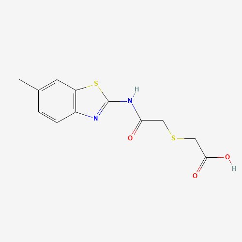 [(6-METHYL-BENZOTHIAZOL-2-YLCARBAMOYL)-METHYLSULFANYL]-ACETIC ACID (CAS: 332383-09-2) - Related Chemical Product