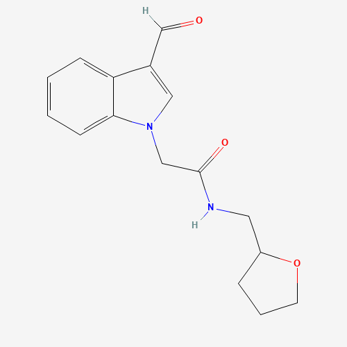 2-(3-FORMYL-INDOL-1-YL)-N-(TETRAHYDRO-FURAN-2-YLMETHYL)-ACETAMIDE (CAS: 333750-65-5) - Related Chemical Product
