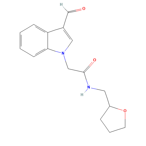 2-(3-FORMYL-INDOL-1-YL)-N-(TETRAHYDRO-FURAN-2-YLMETHYL)-ACETAMIDE (CAS: 333750-65-5) - Related Chemical Product