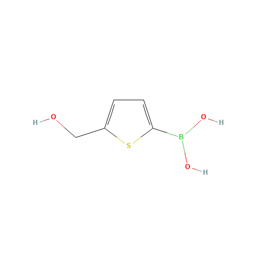 5-Hydroxymethylthiophene-2-boronic acid (CAS: 338454-45-8) - Chemical Structure and Molecular Formula 