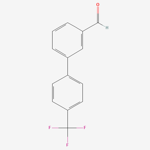 4'-TRIFLUOROMETHYL-BIPHENYL-3-CARBALDEHYDE (CAS: 343604-24-0) - Chemical Structure and Molecular Formula 