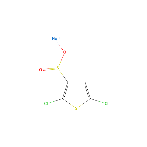 2,5-DICHLOROTHIOPHENE-3-SULFINIC ACID SODIUM SALT (CAS: 363179-59-3) - Chemical Structure and Molecular Formula 