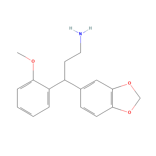 3-BENZO[1,3]DIOXOL-5-YL-3-(2-METHOXY-PHENYL)-PROPYLAMINE (CAS: 364745-90-4) - Related Chemical Product