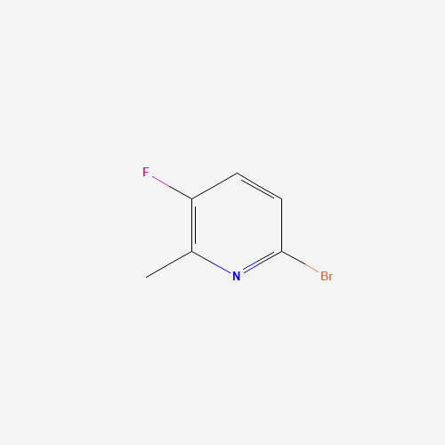 2-Bromo-5-fluoro-6-methylpyridine (CAS: 374633-38-2) - Chemical Structure and Molecular Formula 