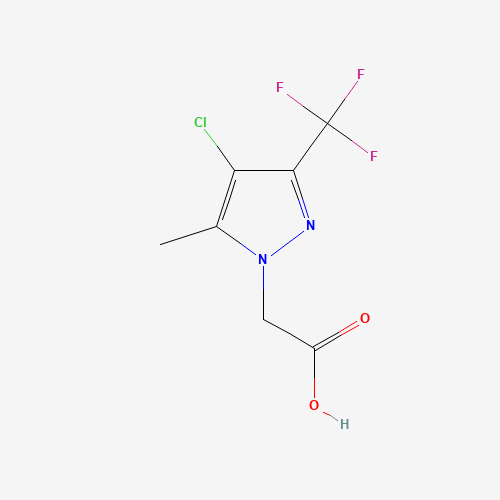 (4-CHLORO-5-METHYL-3-TRIFLUOROMETHYL-PYRAZOL-1-YL)-ACETIC ACID (CAS: 378758-70-4) - Related Chemical Product