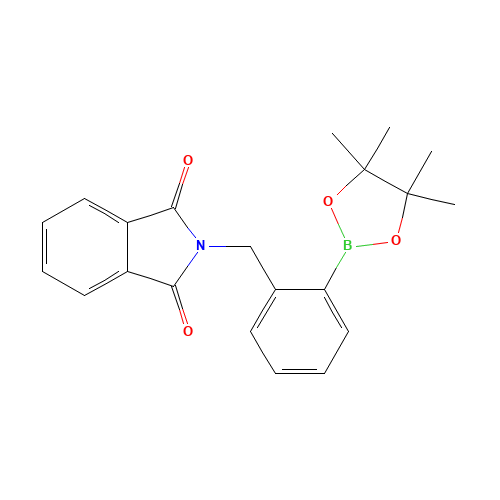 (2-PHTHALIMIDOMETHYLPHENYL)BORONIC ACID,PINACOL ESTER (CAS: 380430-66-0) - Chemical Structure and Molecular Formula 