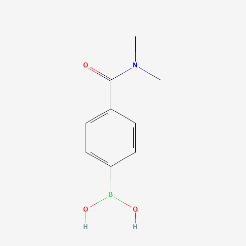 4-(N,N-DIMETHYLAMINOCARBONYL)PHENYLBORONIC ACID (CAS: 405520-68-5) - Chemical Structure and Molecular Formula 