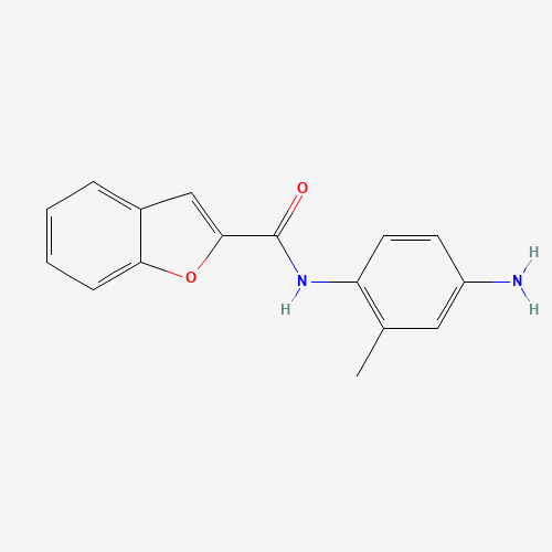 BENZOFURAN-2-CARBOXYLIC ACID (4-AMINO-2-METHYL-PHENYL)-AMIDE (CAS: 433252-24-5) - Chemical Structure and Molecular Formula 