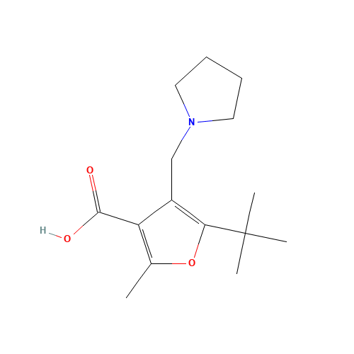5-TERT-BUTYL-2-METHYL-4-PYRROLIDIN-1-YLMETHYL-FURAN-3-CARBOXYLIC ACID (CAS: 435341-86-9) - Related Chemical Product