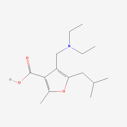 4-DIETHYLAMINOMETHYL-5-ISOBUTYL-2-METHYL-FURAN-3-CARBOXYLIC ACID (CAS: 435341-96-1) - Related Chemical Product