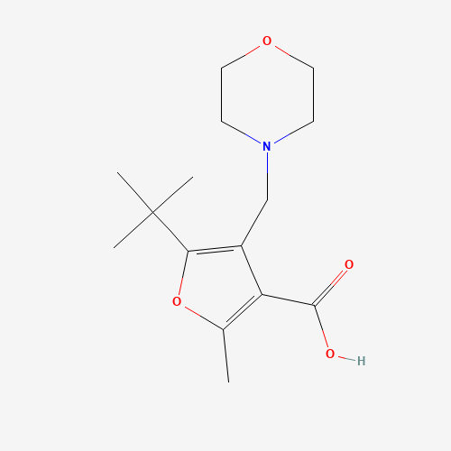 5-TERT-BUTYL-2-METHYL-4-MORPHOLIN-4-YLMETHYL-FURAN-3-CARBOXYLIC ACID (CAS: 435342-04-4) - Related Chemical Product