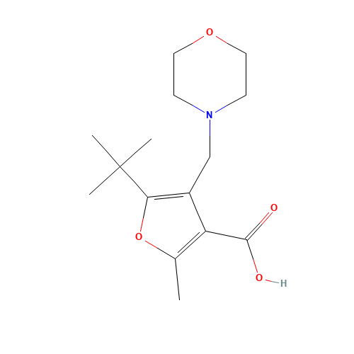 5-TERT-BUTYL-2-METHYL-4-MORPHOLIN-4-YLMETHYL-FURAN-3-CARBOXYLIC ACID (CAS: 435342-04-4) - Related Chemical Product