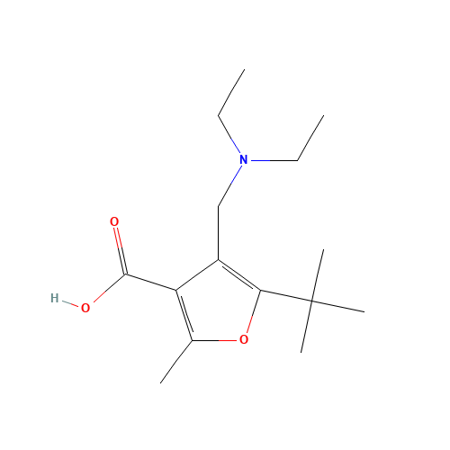 5-TERT-BUTYL-4-DIETHYLAMINOMETHYL-2-METHYL-FURAN-3-CARBOXYLIC ACID (CAS: 435341-89-2) - Related Chemical Product