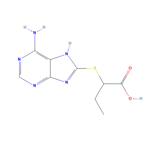 2-(6-AMINO-9H-PURIN-8-YLSULFANYL)-BUTYRIC ACID (CAS: 436086-77-0) - Related Chemical Product