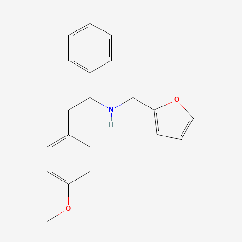 FURAN-2-YLMETHYL-[2-(4-METHOXY-PHENYL)-1-PHENYL-ETHYL]-AMINE (CAS: 436087-18-2) - Related Chemical Product