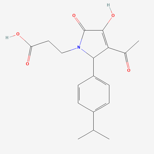 3-[3-ACETYL-4-HYDROXY-2-(4-ISOPROPYL-PHENYL)-5-OXO-2,5-DIHYDRO-PYRROL-1-YL]-PROPIONIC ACID (CAS: 436088-35-6) - Related Chemical Product