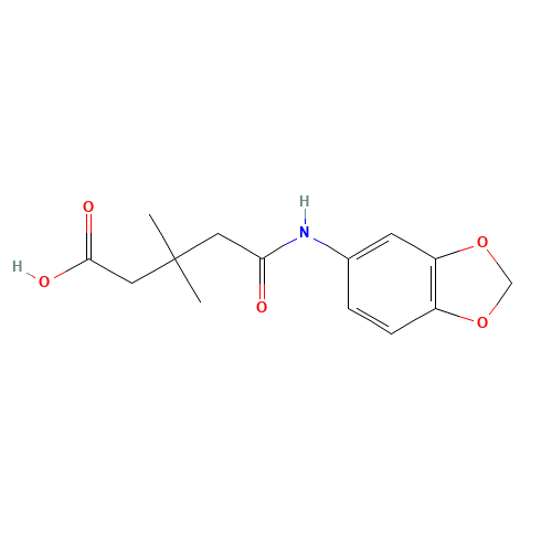 4-(BENZO[1,3]DIOXOL-5-YLCARBAMOYL)-3,3-DIMETHYL-BUTYRIC ACID (CAS: 436088-57-2) - Related Chemical Product
