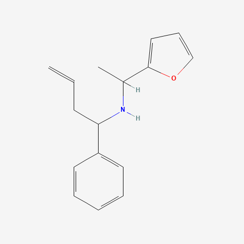 (1-FURAN-2-YL-ETHYL)-(1-PHENYL-BUT-3-ENYL)-AMINE (CAS: 436088-63-0) - Chemical Structure and Molecular Formula 