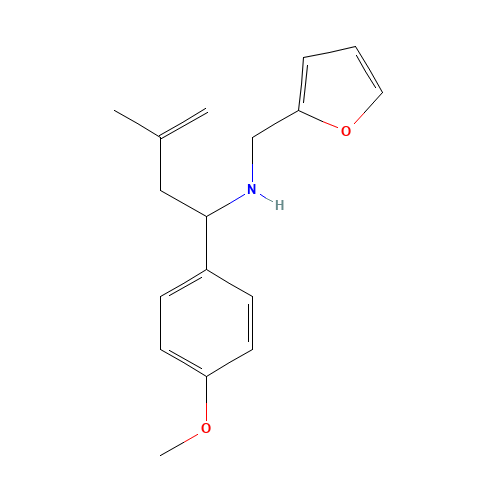 FURAN-2-YLMETHYL-[1-(4-METHOXY-PHENYL)-3-METHYL-BUT-3-ENYL]-AMINE (CAS: 436088-84-5) - Related Chemical Product