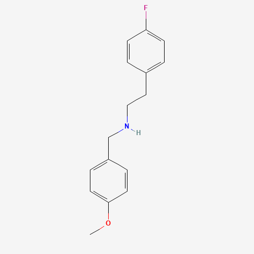 [2-(4-FLUORO-PHENYL)-ETHYL]-(4-METHOXY-BENZYL)-AMINE (CAS: 436099-73-9) - Chemical Structure and Molecular Formula 
