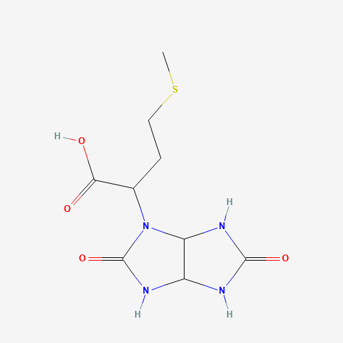 2-(2,5-DIOXO-HEXAHYDRO-IMIDAZO[4,5-D]IMIDAZOL-1-YL)-4-METHYLSULFANYL-BUTYRIC ACID (CAS: 436811-14-2) - Chemical Structure and Molecular Formula 