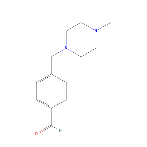 4-[(4-METHYLPIPERAZIN-1-YL)METHYL]BENZALDEHYDE (CAS: 439691-80-2) - Chemical Structure and Molecular Formula 