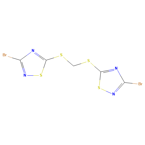 BIS(3-BROMO-1,2,4-THIADIAZOL-5-YLTHIO)METHANE (CAS: 444791-14-4) - Related Chemical Product