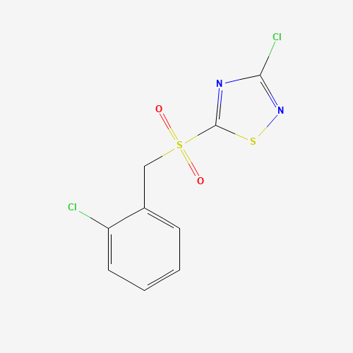 3-CHLORO-5-(2-CHLOROBENZYLSULFONYL)-1,2,4-THIADIAZOLE (CAS: 444791-20-2) - Related Chemical Product