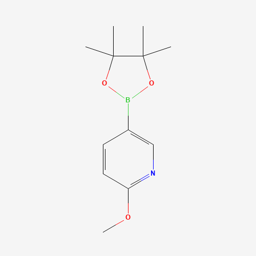 2-Methoxyl-5-pyridineboronic acid pinacol ester (CAS: 445264-61-9) - Chemical Structure and Molecular Formula 
