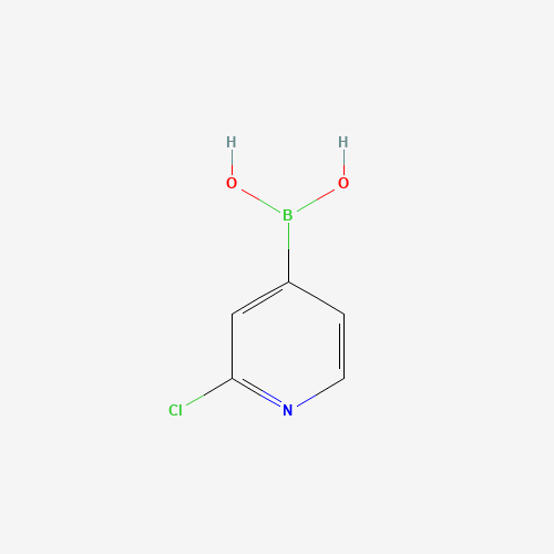 2-Chloro-4-pyridylboronic acid (CAS: 458532-96-2) - Chemical Structure and Molecular Formula 