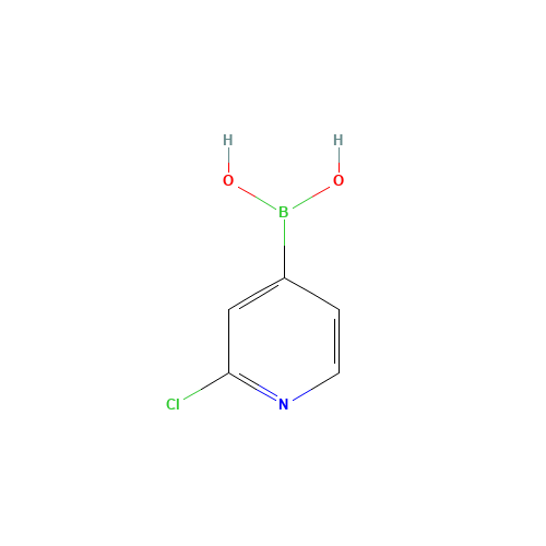 2-Chloro-4-pyridylboronic acid (CAS: 458532-96-2) - Chemical Structure and Molecular Formula 