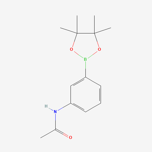 3-(4,4,5,5-TETRAMETHYL-1,3,2-DIOXABOROLAN-2-YL)ACETANILIDE (CAS: 480424-93-9) - Chemical Structure and Molecular Formula 