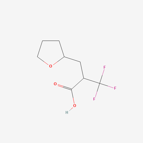 3,3,3-TRIFLUORO-(2-TETRAHYDROFURANYLMETHYL)PROPIONIC ACID (CAS: 480438-81-1) - Chemical Structure and Molecular Formula 