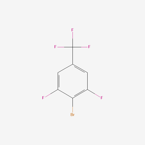 4-BROMO-3,5-DIFLUOROBENZOTRIFLUORIDE (CAS: 499238-36-7) - Chemical Structure and Molecular Formula 