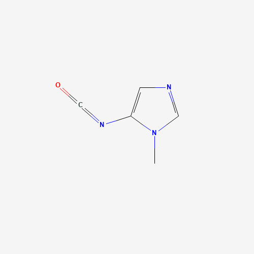 1-METHYL-1H-IMIDAZOL-5-YL ISOCYANATE (CAS: 499770-99-9) - Chemical Structure and Molecular Formula 