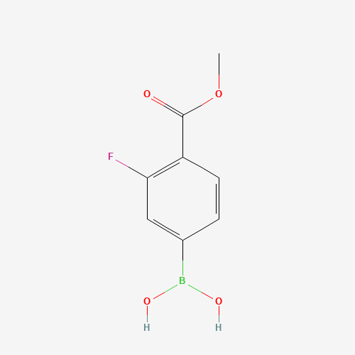 3-FLUORO-4-METHOXYCARBONYLPHENYLBORONIC ACID (CAS: 505083-04-5) - Related Chemical Product
