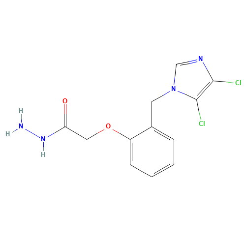 2-[2-[(4,5-DICHLORO-1H-IMIDAZOL-1-YL)METHYL]PHENOXY]ETHANOHYDRAZIDE (CAS: 514803-20-4) - Related Chemical Product