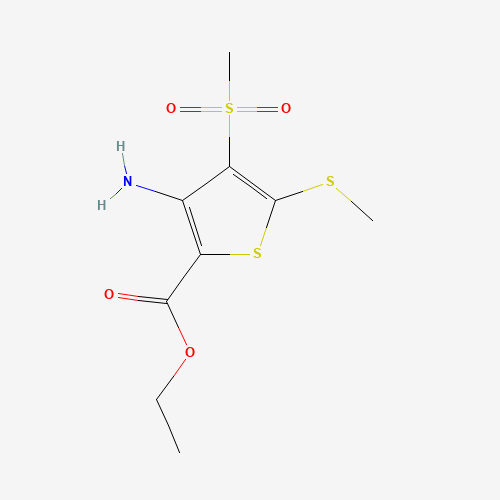 ETHYL 3-AMINO-4-(METHYLSULFONYL)-5-(METHYLTHIO)THIOPHENE-2-CARBOXYLATE (CAS: 519056-53-2) - Related Chemical Product