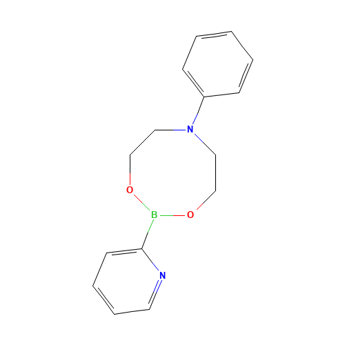 N-Phenyldiethanolamine 2-pyridylboronate (CAS: 662138-96-7) - Chemical Structure and Molecular Formula 