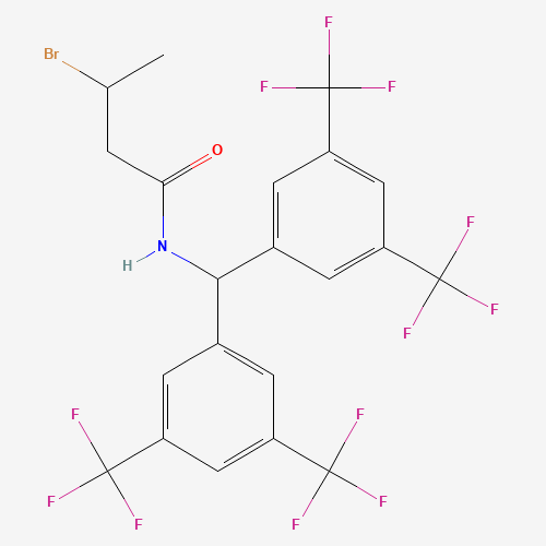 N1-DI[3,5-DI(TRIFLUOROMETHYL)PHENYL]METHYL-3-BROMOBUTANAMIDE (CAS: 680579-72-0) - Related Chemical Product