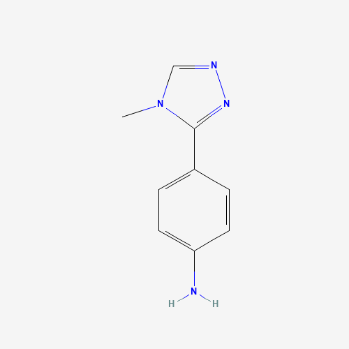 4-(4-METHYL-4H-1,2,4-TRIAZOL-3-YL)ANILINE (CAS: 690632-18-9) - Chemical Structure and Molecular Formula 