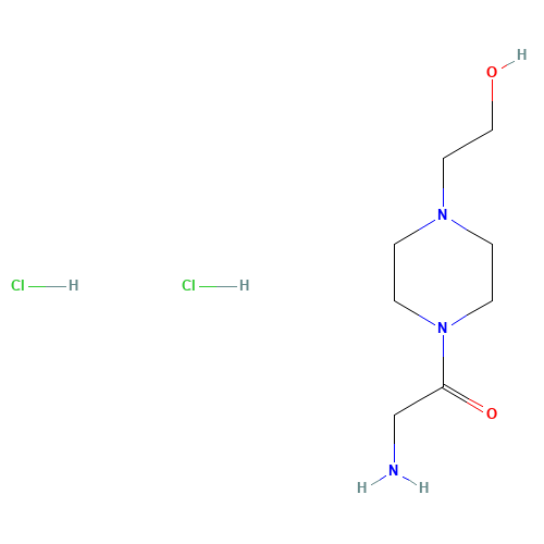 2-AMINO-1-[4-(2-HYDROXY-ETHYL)-PIPERAZIN-1-YL]-ETHANONE 2 HCL (CAS: 717904-39-7) - Related Chemical Product