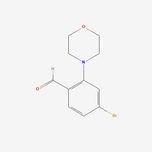 4-BROMO-2-(N-MORPHOLINO)-BENZALDEHYDE (CAS: 736990-80-0) - Chemical Structure and Molecular Formula 