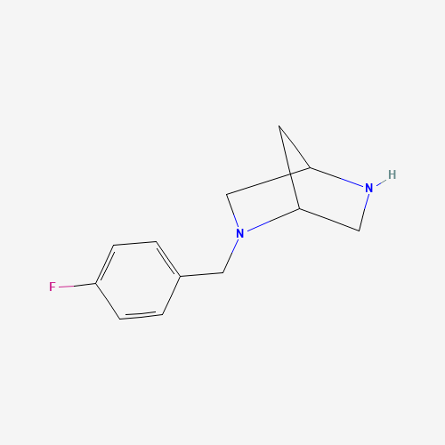 2-(4-FLUOROBENZYL)-2,5-DIAZA-BICYCLO[2.2.1]HEPTANE (CAS: 769099-80-1) - Chemical Structure and Molecular Formula 