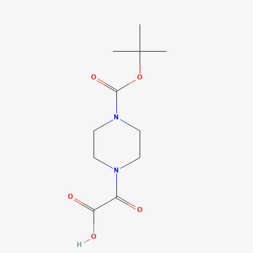 (4-BOC-PIPERAZIN-1-YL)-OXO-ACETIC ACID (CAS: 788153-44-6) - Chemical Structure and Molecular Formula 