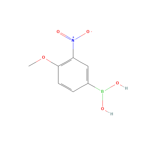 4-METHOXY-3-NITROPHENYLBORONIC ACID (CAS: 827614-67-5) - Chemical Structure and Molecular Formula 
