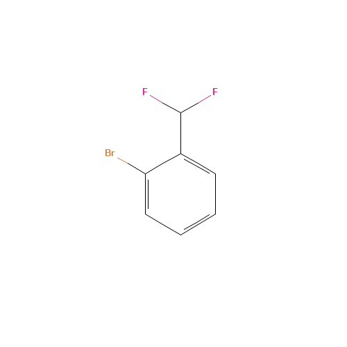 1-Bromo-2-difluoromethylbenzene (CAS: 845866-82-2) - Chemical Structure and Molecular Formula 